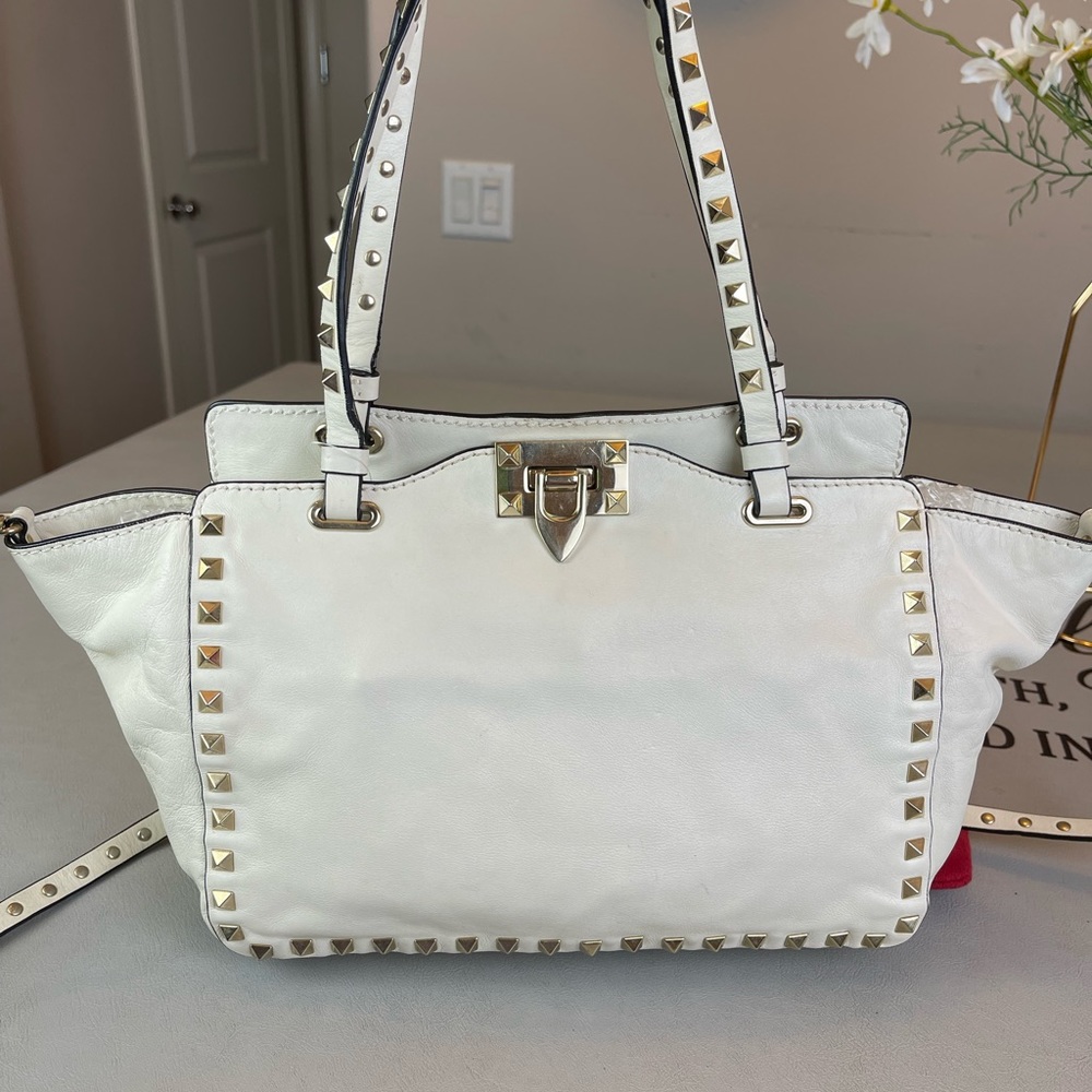 Valentino Leather Rockstud Shoulder bag